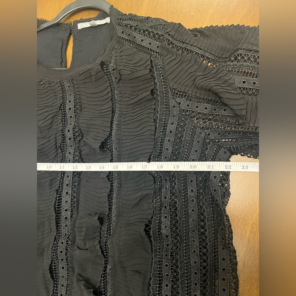 Daniel Rainn Dress Women 1X Black‎ Striped Shift Short Lined Long Sleeve (0441) - Picture 14 of 16